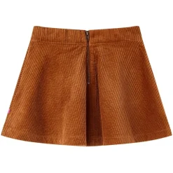 vidaXL Falda infantil con bolsillos pana color coñac 92 Co&ntilde;ac Online