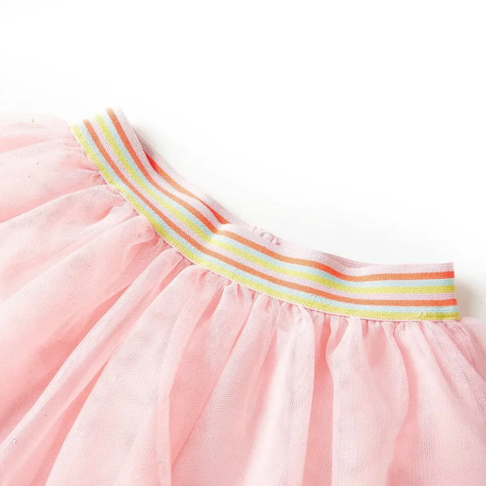 vidaXL Ropa Y Accesorios-Falda infantil con tul rosa claro 92
