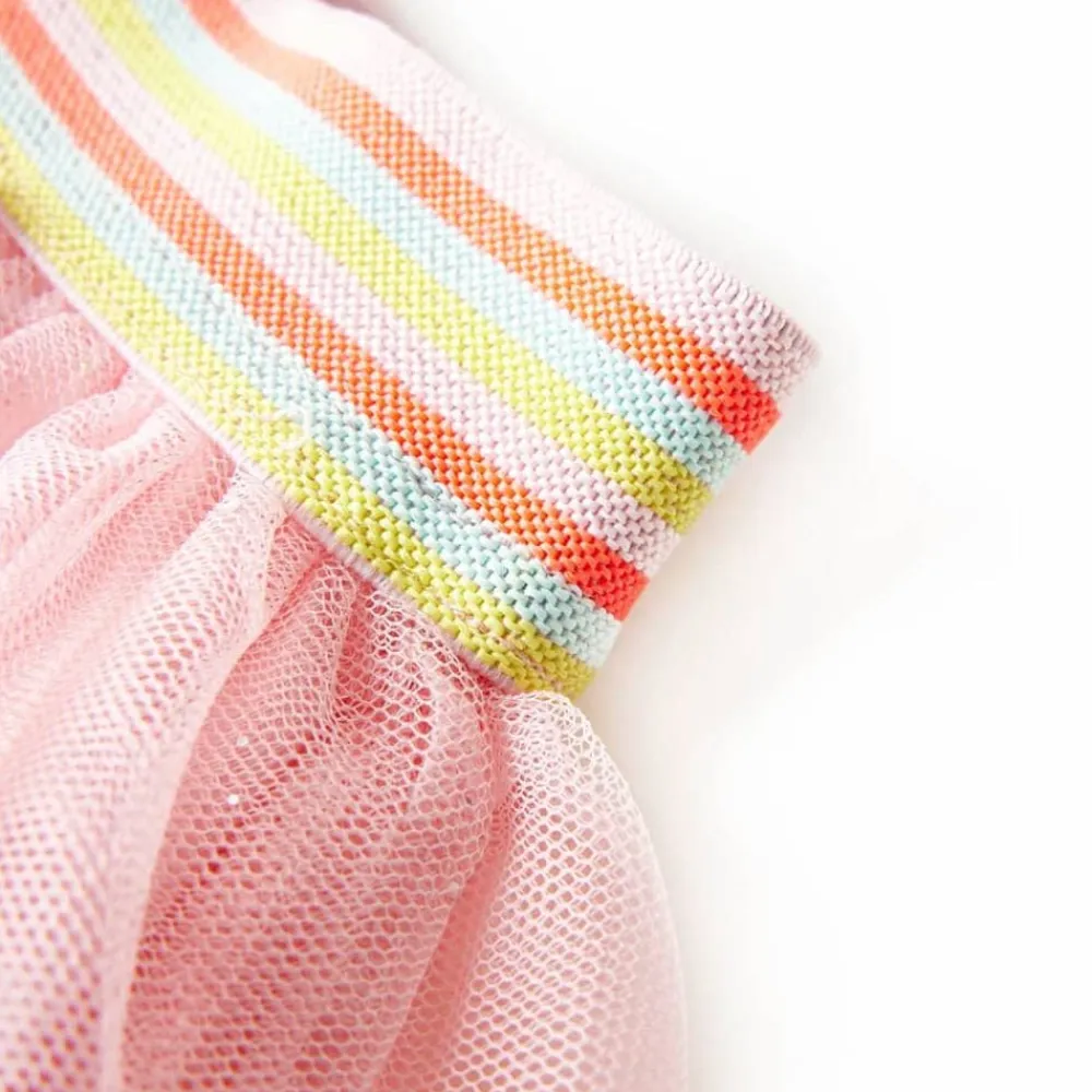 vidaXL Ropa Y Accesorios-Falda infantil con tul rosa claro 92
