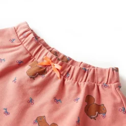 vidaXL Ropa Y Accesorios-Falda infantil rosa palo 116