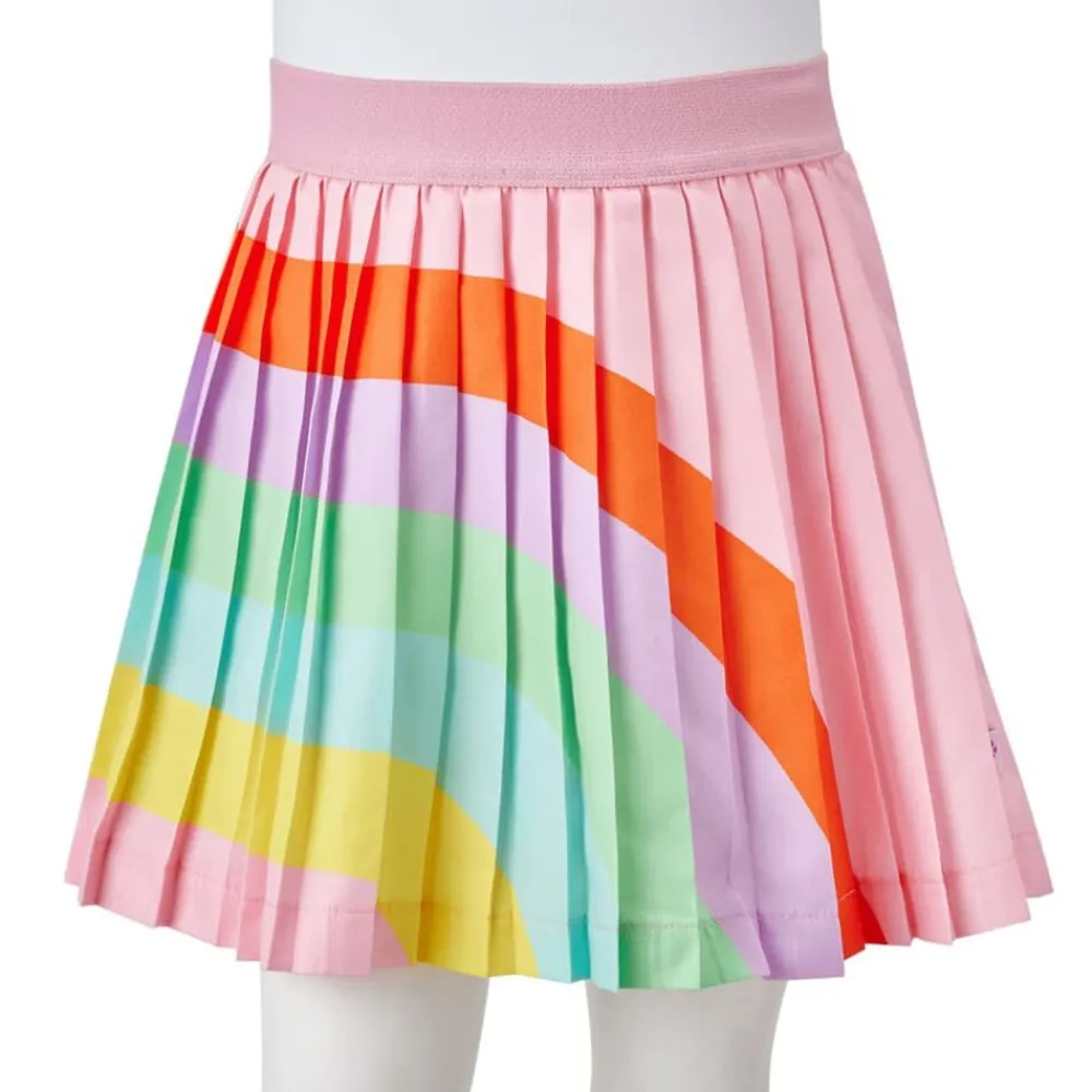 vidaXL Ropa Y Accesorios-Falda plisada infantil rosa claro 92