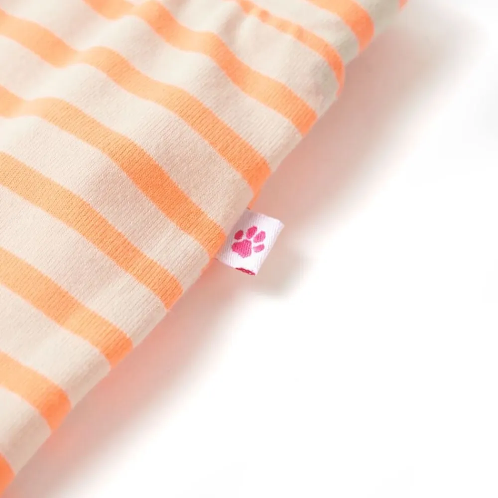 vidaXL Falda recta infantil con rayas fluorescente 128 Naranja Discount