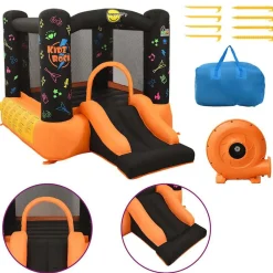 Happy Hop Castillo hinchable con tobogán PVC 210x280x170 cm Clearance