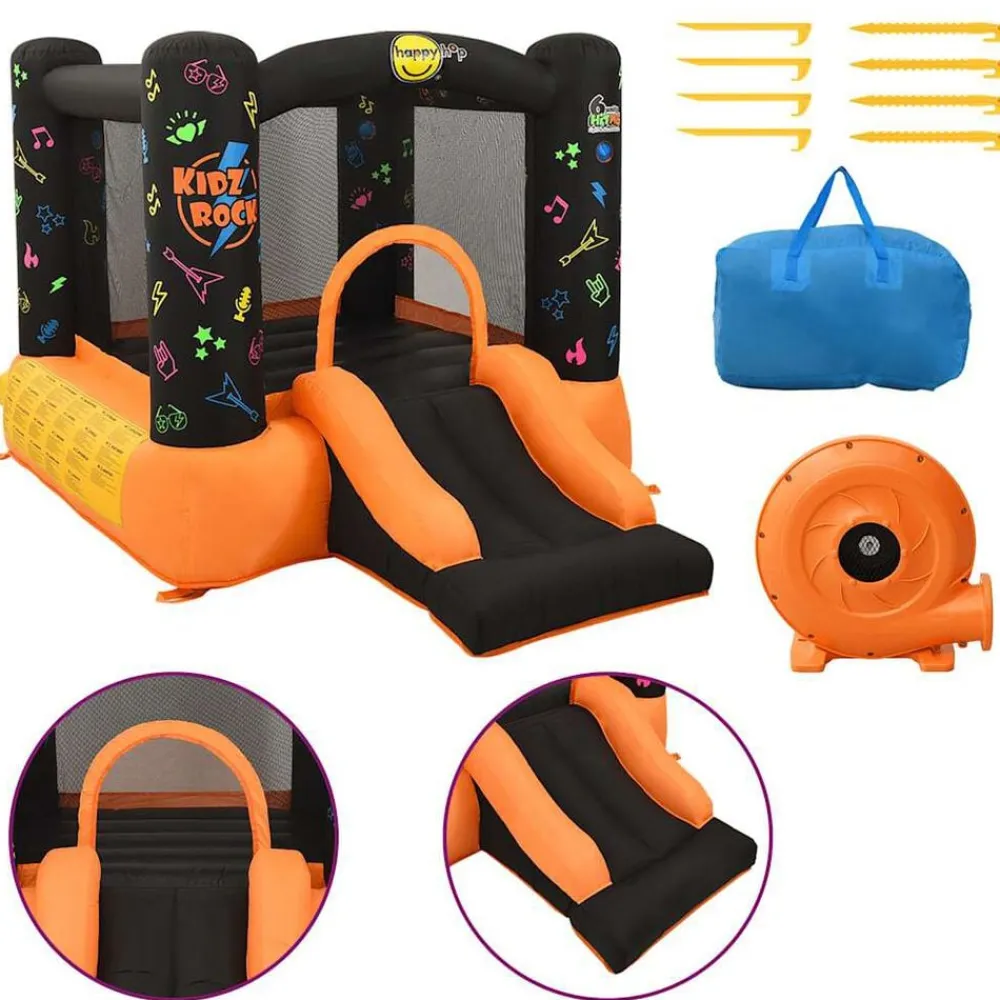 Happy Hop Castillo hinchable con tobogán PVC 210x280x170 cm Clearance