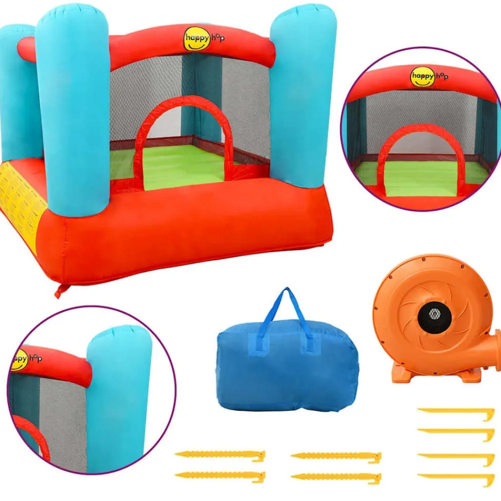 Happy Hop Estructuras Para Juegos Al Aire Libre-Castillo hinchable PVC 200x210x160 cm