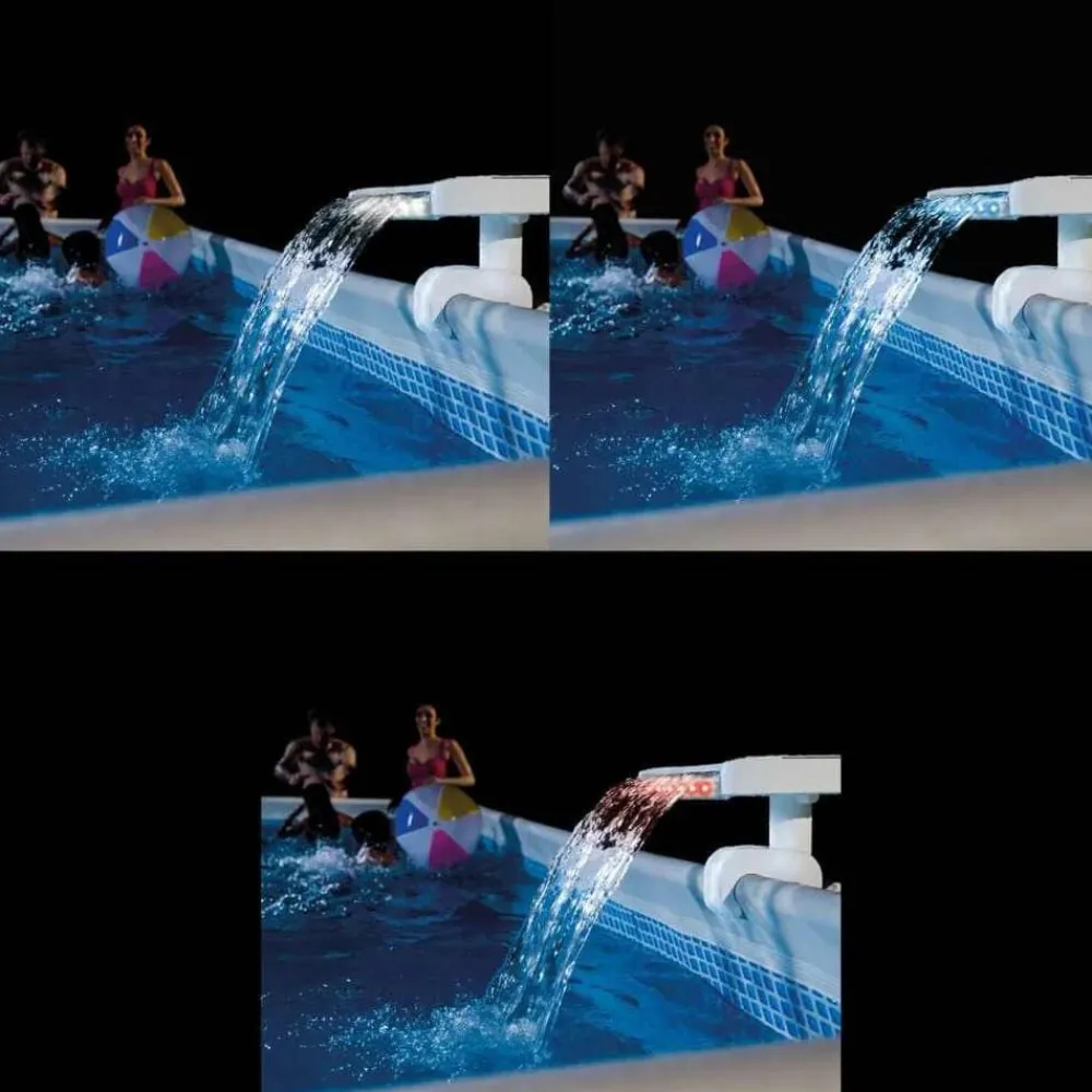 INTEX Cascada de piscina LED multicolor Best