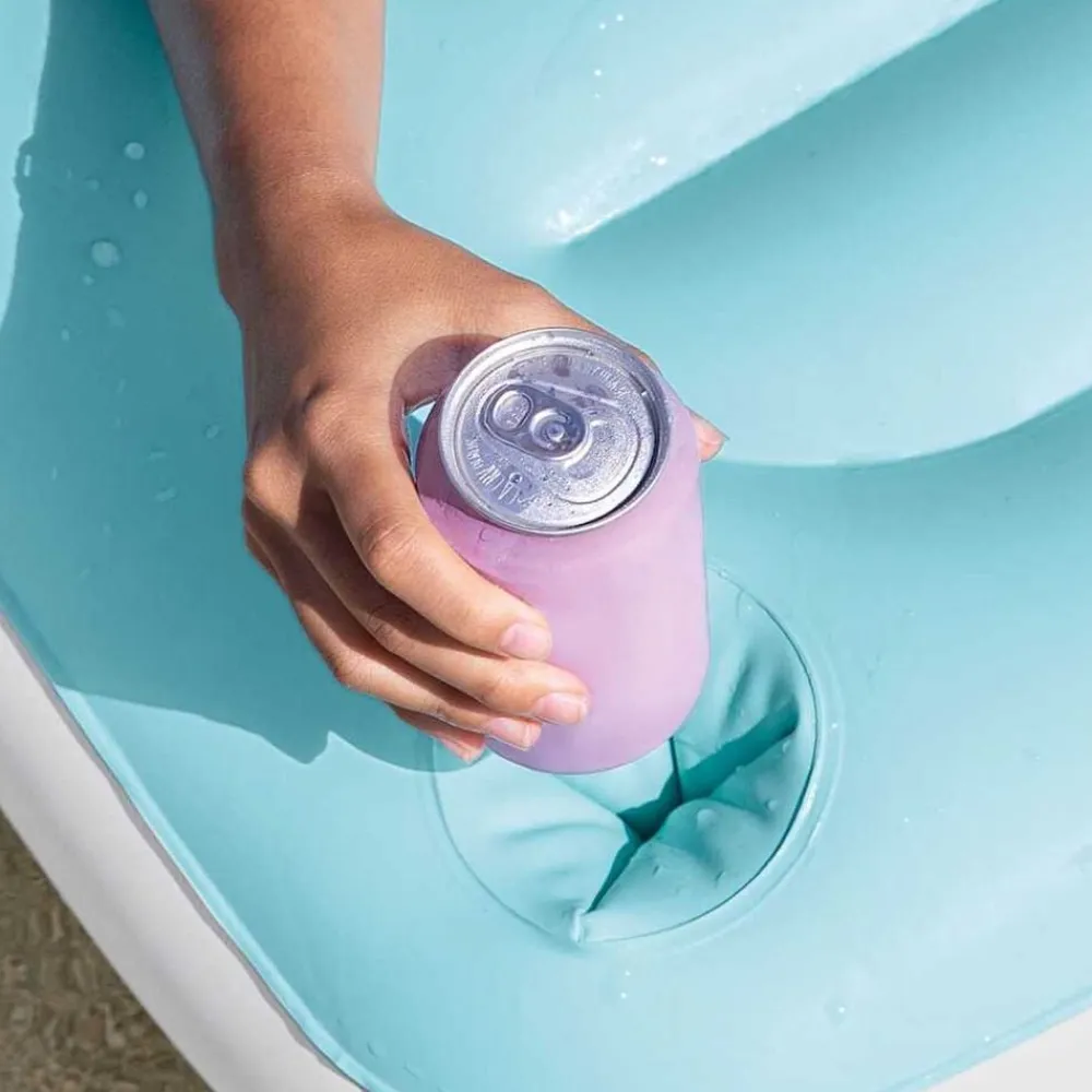 INTEX Piscina Y Spa-Colchoneta de piscina inflable vinilo azul 310x183 cm