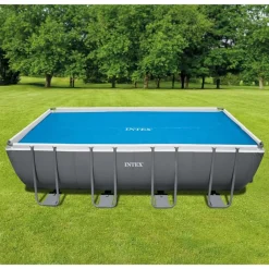 INTEX Cubierta de piscina solar de polietileno azul 538x253 cm Outlet