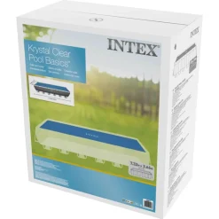 INTEX Piscina Y Spa-Cubierta de piscina solar de polietileno azul 716x346 cm