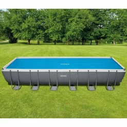 INTEX Cubierta de piscina solar polietileno azul 716x346 cm Outlet
