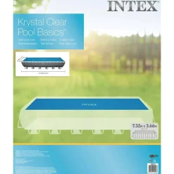 INTEX Cubierta de piscina solar polietileno azul 716x346 cm Outlet
