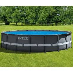 INTEX Piscina Y Spa-Cubierta de piscina solar polietileno azul 538 cm
