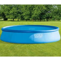 INTEX Piscina Y Spa-Cubierta de piscina solar polietileno azul 538 cm