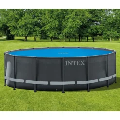 INTEX Piscina Y Spa-Cubierta de piscina solar polietileno azul 470 cm