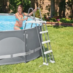 INTEX Escalera de seguridad para piscina 4 peldaños 122 cm Sale