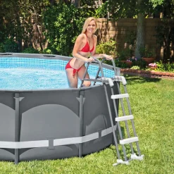 INTEX Piscina Y Spa-Escalera para piscina 3 peldaños 91-107 cm