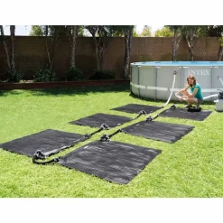 INTEX Piscina Y Spa-Esterilla calefactora solar PVC negro 1,2x1,2 m