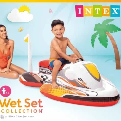 INTEX Piscina Y Spa-Moto de agua inflable Wave Rider 117x77 cm