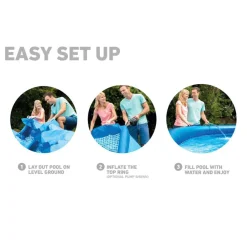 INTEX Piscina Y Spa-Piscina Easy Set 396x84 cm 28143NP