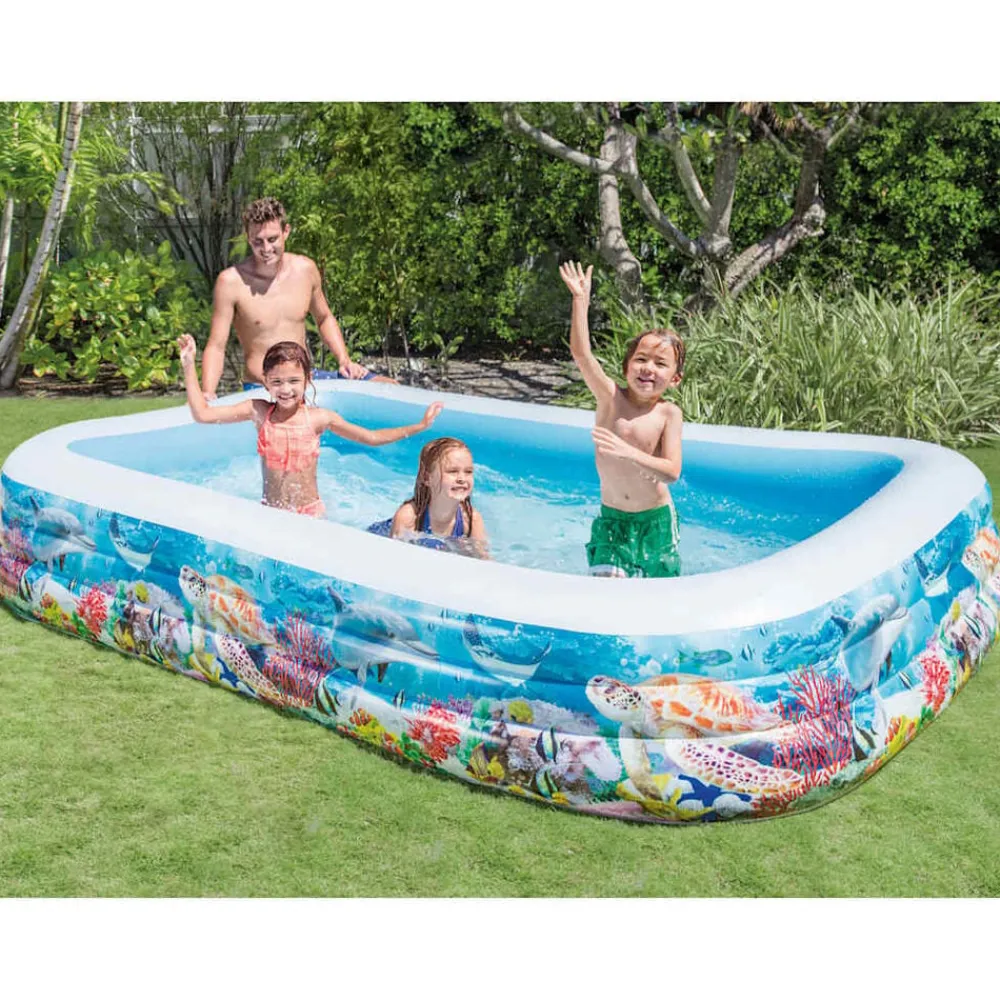 INTEX Piscina familiar Swim Center diseño vida marina 305x183x56 cm Sale