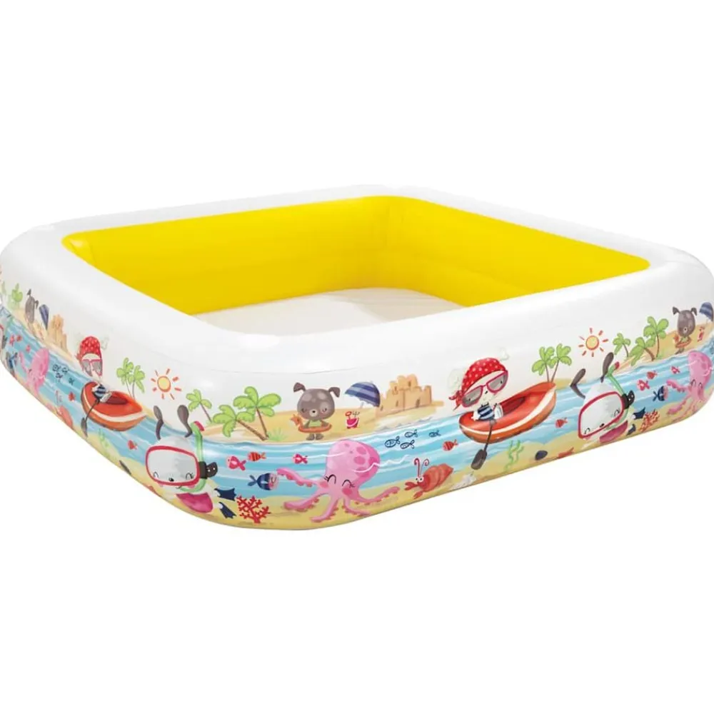 INTEX Piscina Y Spa-Piscina hinchable con parasol 157x157x122 cm
