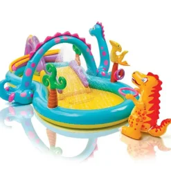 INTEX Piscina infantil hinchable Dinoland 57135NP 333x229x112 cm Discount