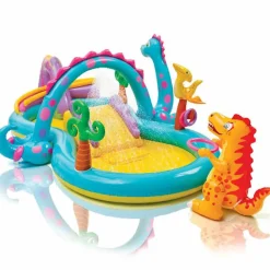 INTEX Piscina infantil hinchable Dinoland 57135NP 333x229x112 cm Discount