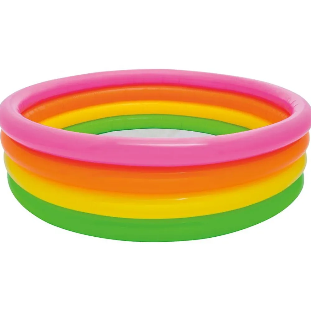 INTEX Piscina Y Spa-Piscina inflable con 4 anillos Sunset 168x46 cm