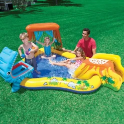 INTEX Piscina inflable Dinosaur Play Center 249x191x109 cm Best