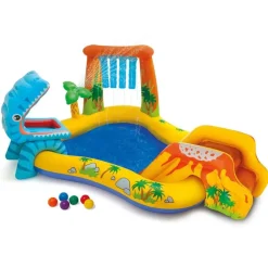 INTEX Piscina inflable Dinosaur Play Center 249x191x109 cm Best