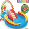 INTEX Piscina Y Spa-Piscina inflable Rainbow Ring Play Center 297x193x135 cm
