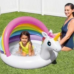 INTEX Piscina Y Spa-Piscina para bebés Unicorn Baby 127x102x69 cm