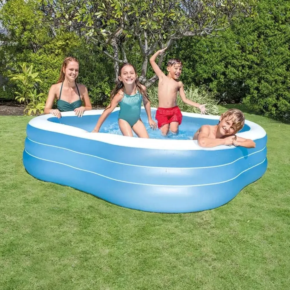 INTEX Piscina Y Spa-Piscina Swim Center Beach Wave 229x229x56 cm 57495NP