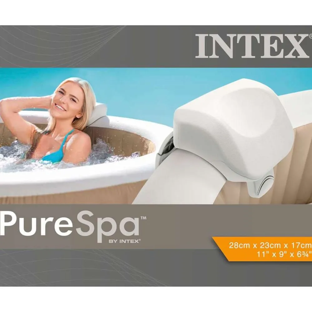 INTEX Premium PureSpa Reposacabezas espuma blanco 28x23x17 cm Best