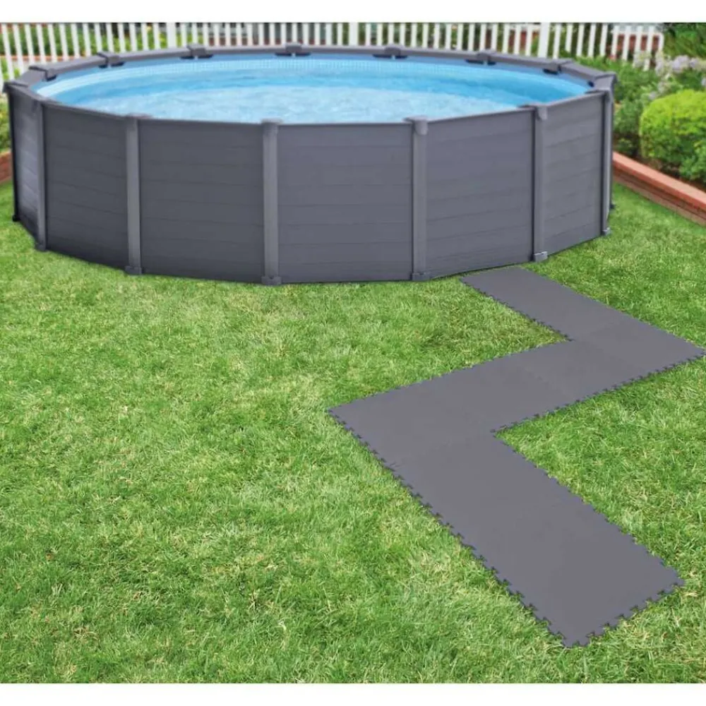 INTEX Protector suelo acolchado entrelazado 8 pzas 50x50x0,5cm 1,9m² Online