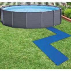 INTEX Protectores de suelo para piscina 8 uds azul 50x50 cm Best