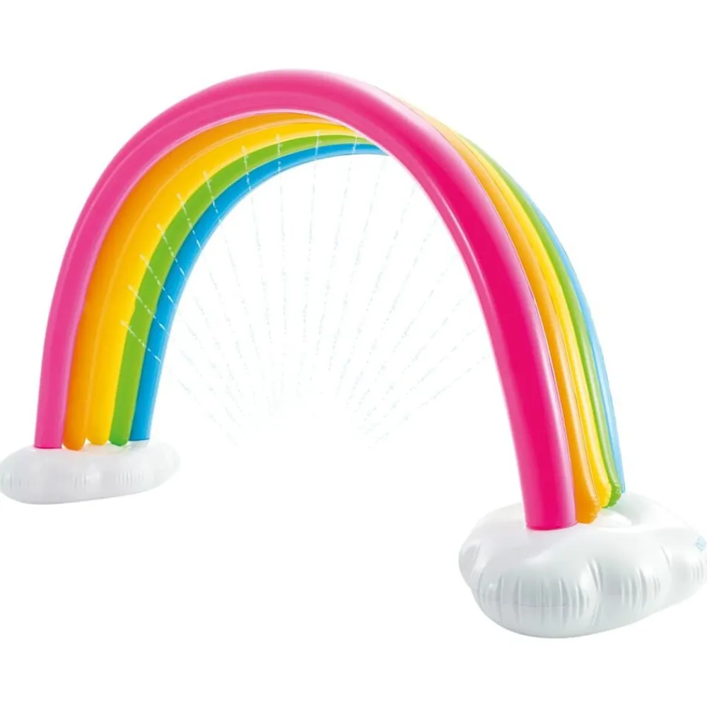 INTEX Rociador arco iris y nube multicolor 300x109x180 cm Hot