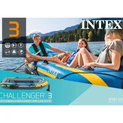INTEX Set barca inflable con remos y bomba Challenger 3 68370NP Outlet