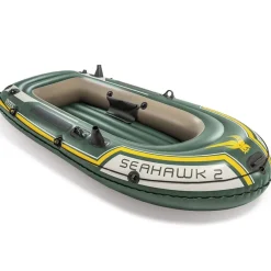 INTEX Actividades Al Aire Libre-Set de barca inflable con remos y bomba Seahawk 2 68347NP