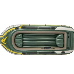 INTEX Actividades Al Aire Libre-Set de barca inflable con remos y bomba Seahawk 4 68351NP