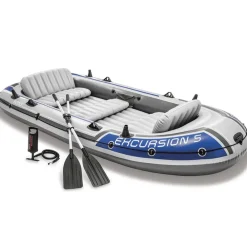 INTEX Set de barca inflable con remos y bomba Excursion 5 68325NP Discount