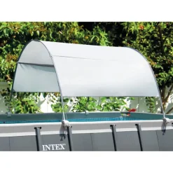 INTEX Piscina Y Spa-Toldo de piscina gris claro