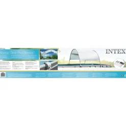 INTEX Piscina Y Spa-Toldo de piscina gris claro