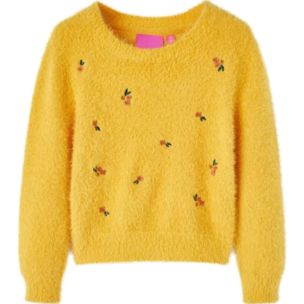 vidaXL Jersey de punto infantil 92 Ocre Discount