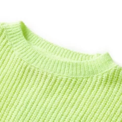 vidaXL Ropa Y Accesorios-Jersey de punto infantil neón 116