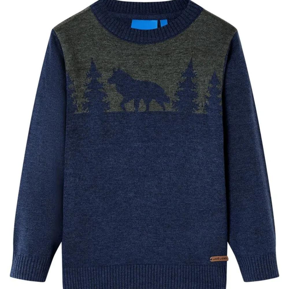 vidaXL Jersey de punto infantil azul marino 92 Best