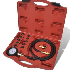 vidaXL Juego con manómetro para presión de aceite Hot