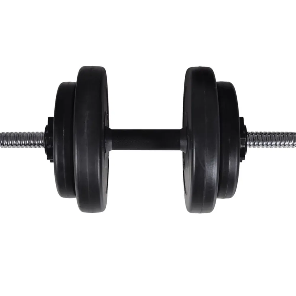 vidaXL Juego de barras + 2 mancuernas 60,5kg Online
