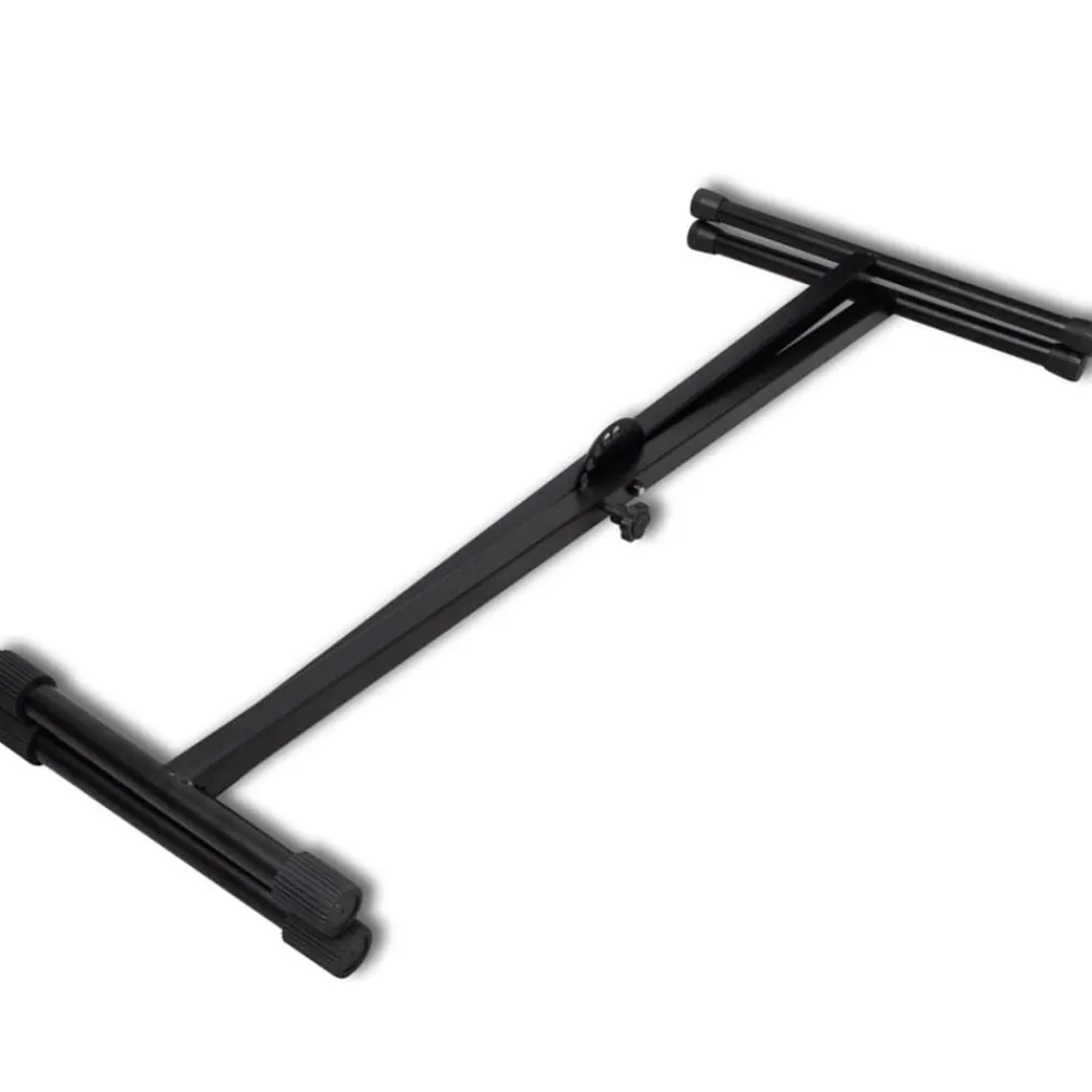 vidaXL Juego de taburete y soporte ajustable para teclado Online