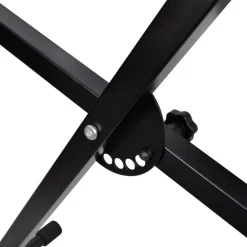 vidaXL Juego de taburete y soporte ajustable para teclado Online